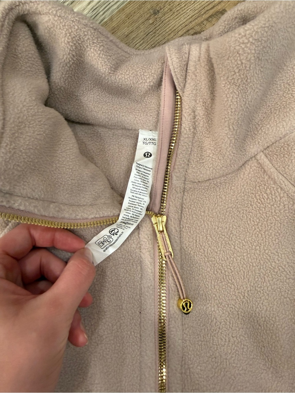 Lululemon Scuba Tumbled Fleece Funnel-Neck Half Zip - Picture 2 of 2